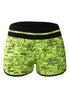 Sexy Yellow Individual Handwriting Print Swim Shorts